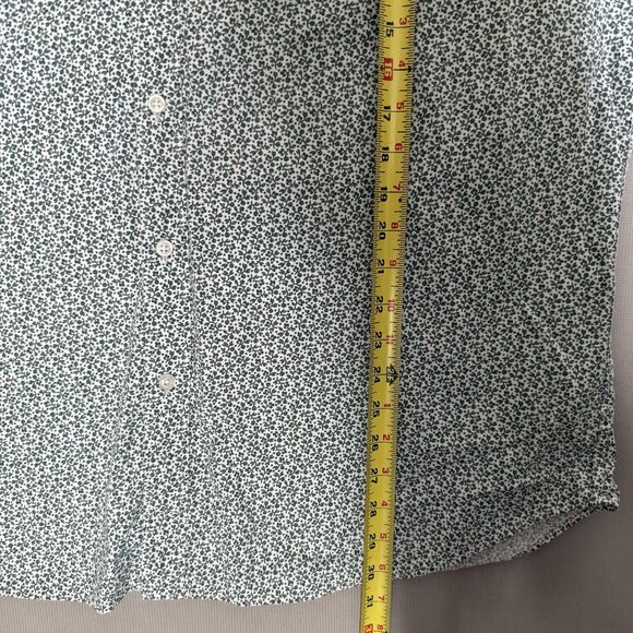 J. Crew Flex Wash Shirt XXL 2XL Floral Print Mens Green Button Down Classic Fit - Picture 5 of 7